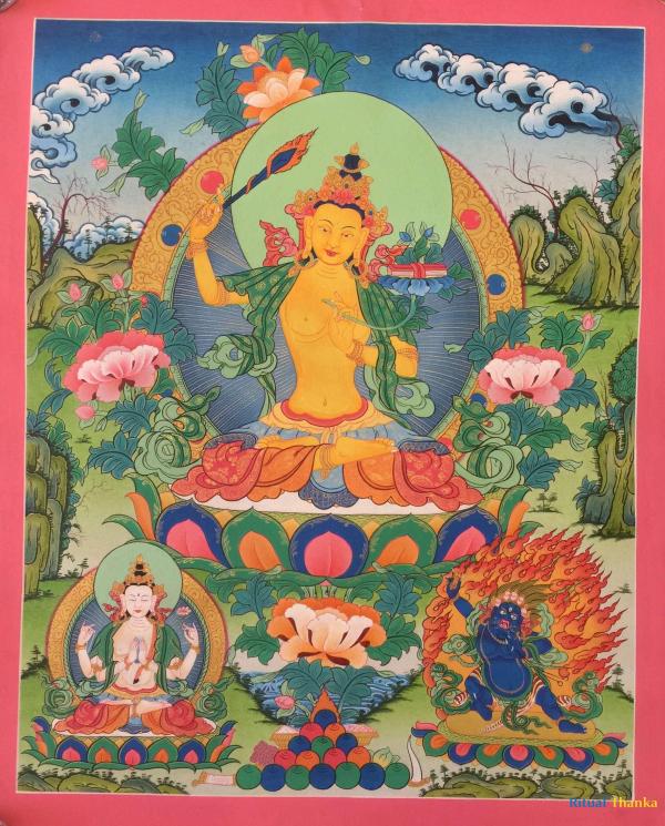 Manjushree Thangka | Bodhisattva Thangka Painting